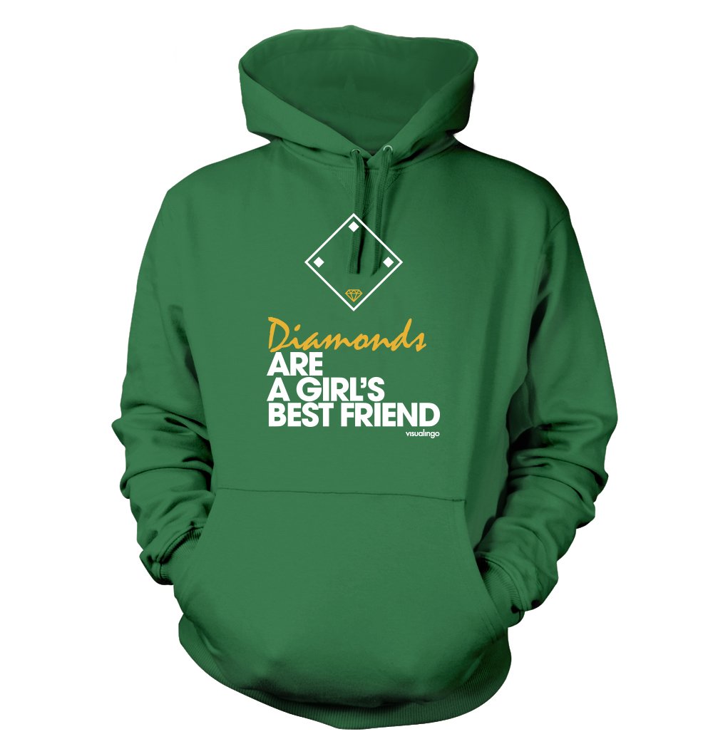 Diamonds Are A Girl's Best Friend Hoodie - Funny Humor Sweatshirt for Women, Available in Many Sizes & Colors - Perfect for Casual Wear & Gift Giving