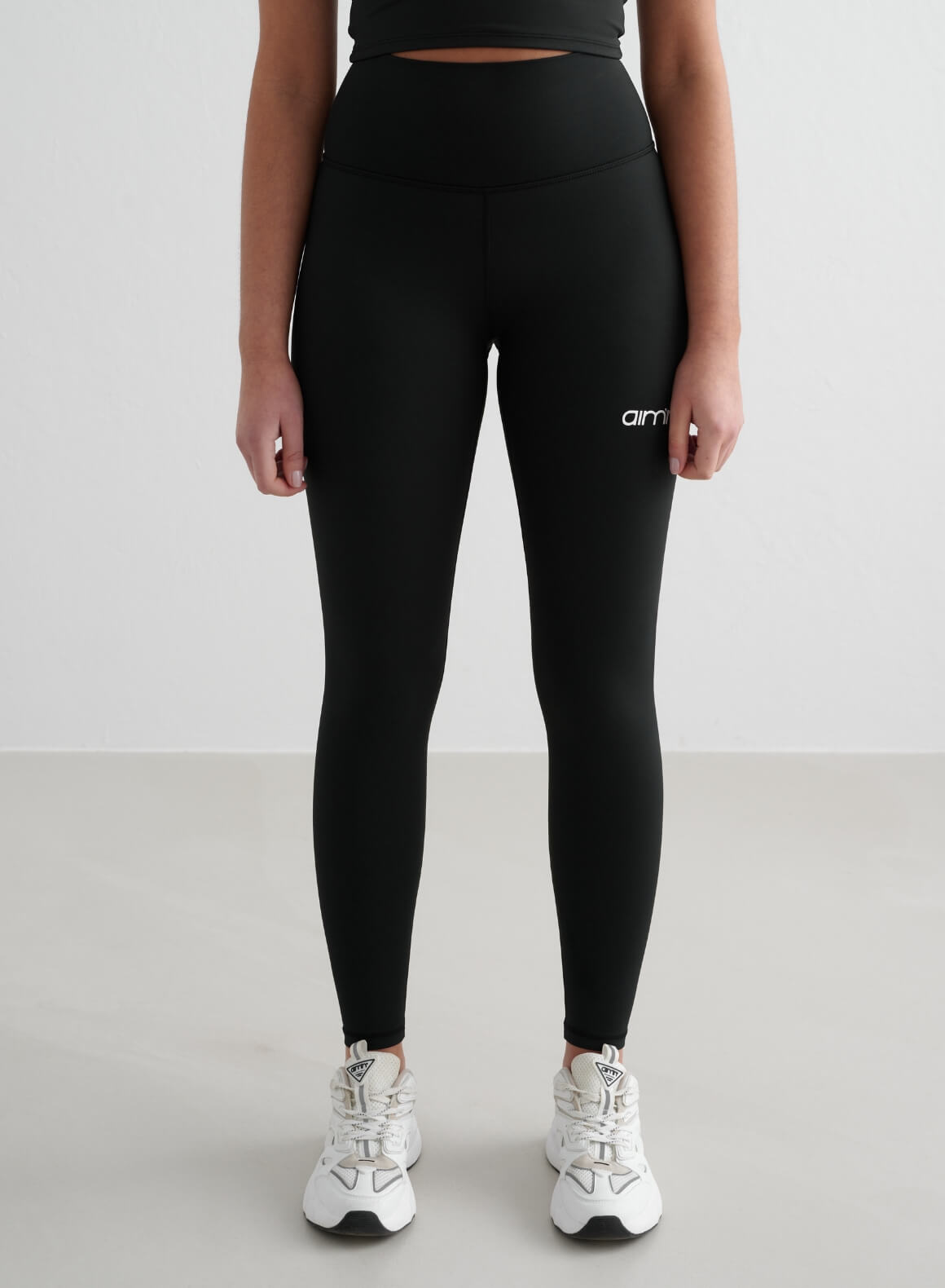 Black Core Tights for Women - High Waist Yoga Pants, Workout Leggings for Running, Gym & Everyday Wear