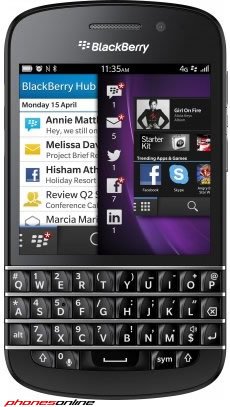 Refurbished Blackberry Q10 Unlocked Smartphone - Black | Premium Condition, SIM-Free for AT&T, T-Mobile & Verizon | Perfect for Business Professionals & Vintage Phone Collectors