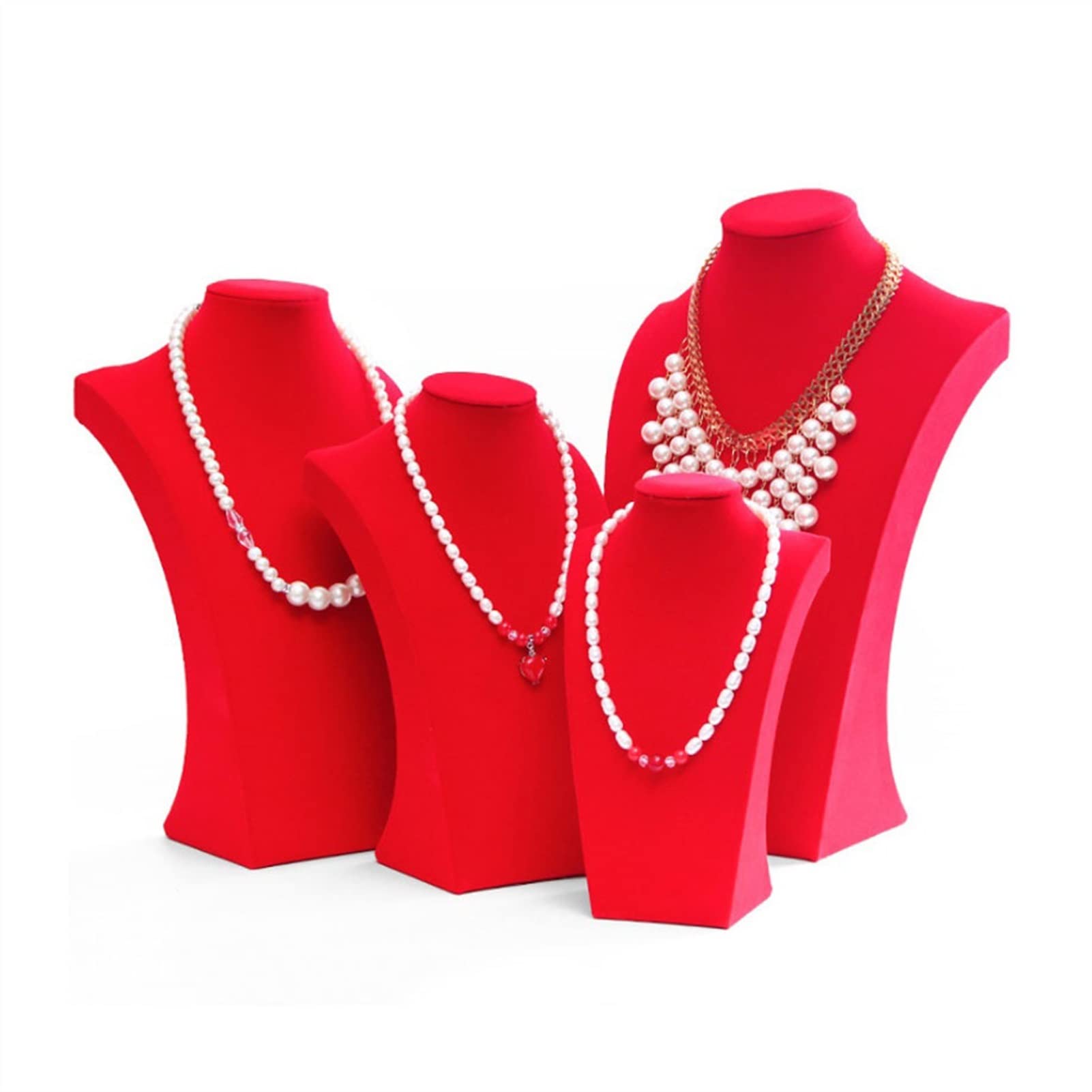 Jewelry Hanger Necklace Display Stand - 20cm Mannequin Bust Organizer for Necklaces, Pendants & Chains | Perfect for Jewelry Stores, Boutique Displays & Home Organization