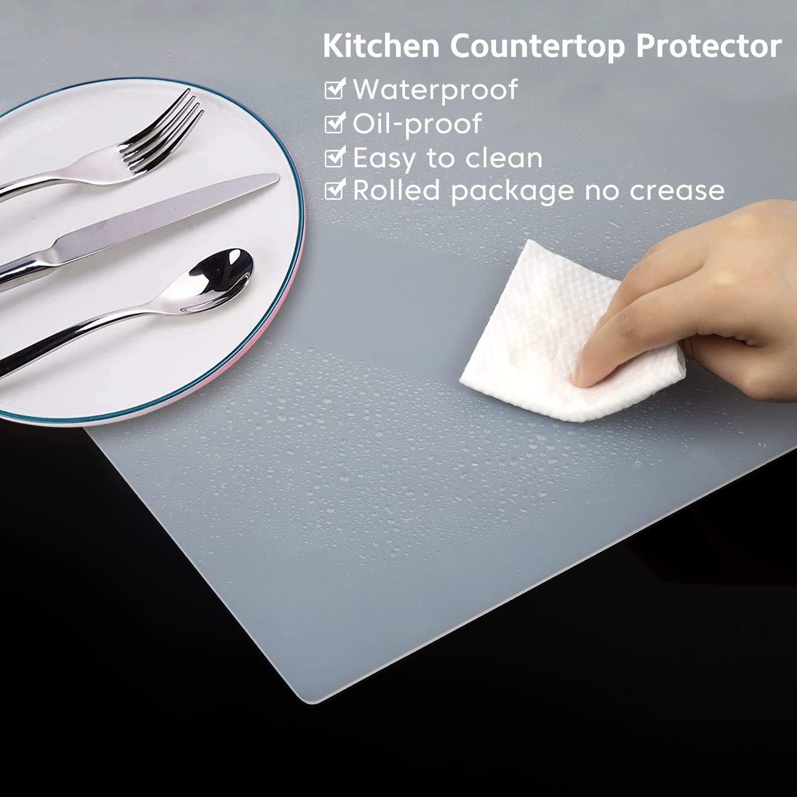 Premium Extra Large Silicone Kitchen Counter Mat (24