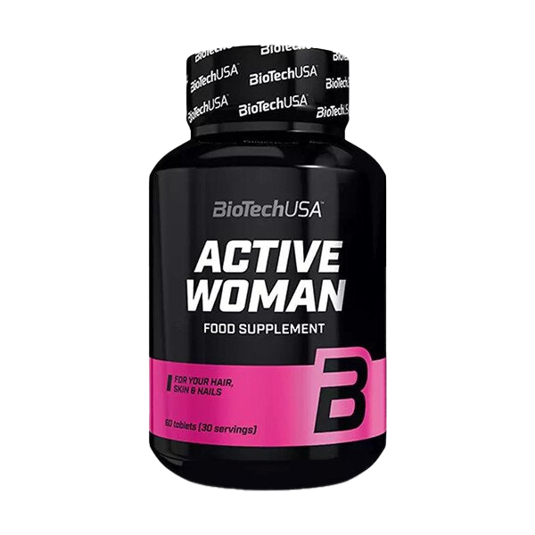 BioTechUSA Active Woman Multivitamin - 60 Tablets for Women's Daily Energy & Wellness | Supports Fitness & Active Lifestyle