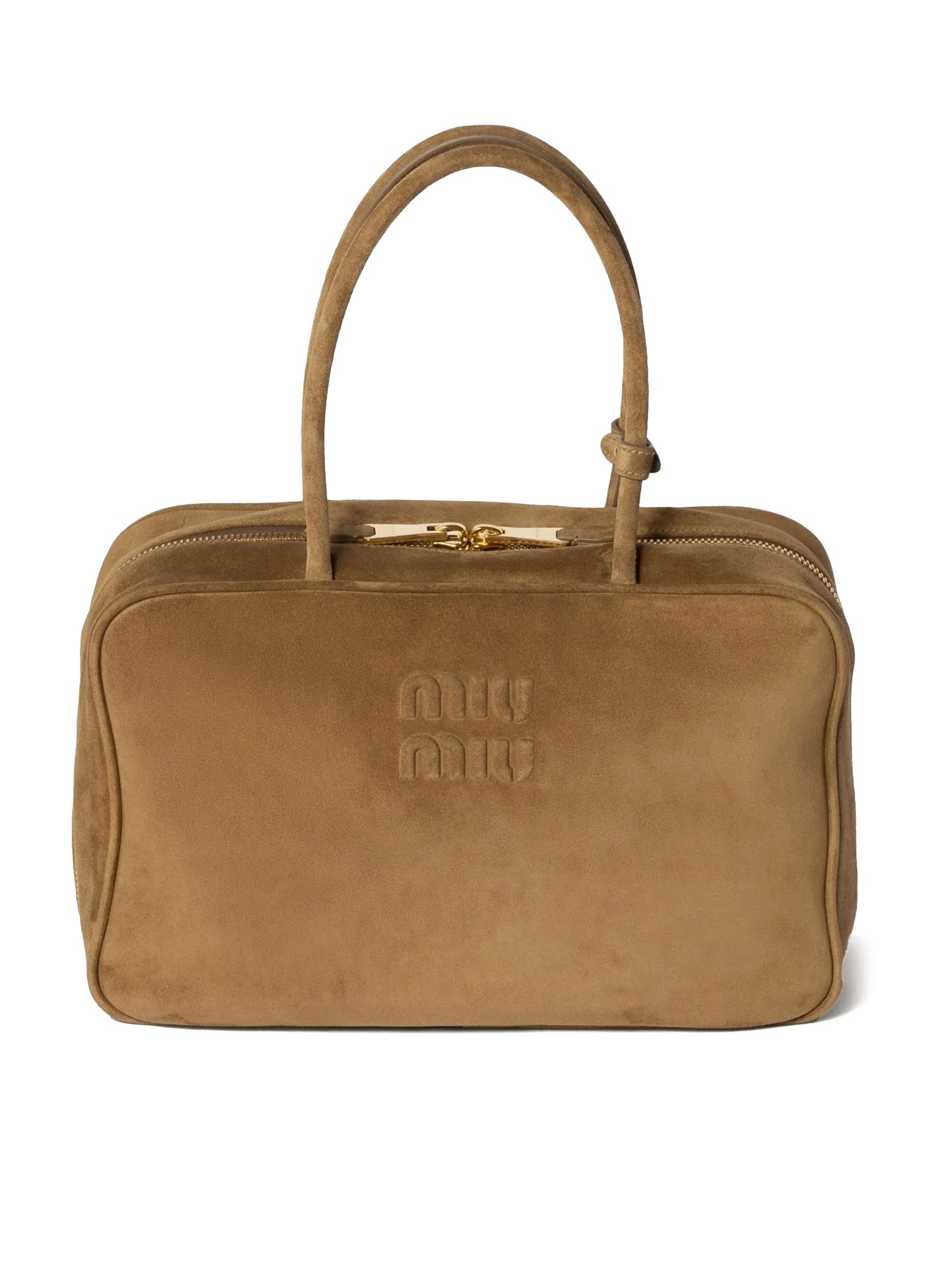 Miu Miu Beau Suede Handbag in Olive Green - Genuine Leather Crossbody Bag for Women, Perfect for Casual Outings, Date Nights & Travel Accessories