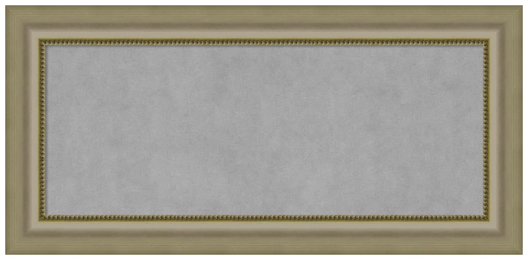Vegas Silver Custom Framed Magnetic Board (35 x 17 inches) - Multiple Size Options - Dry Erase Magnetic Whiteboard for Office, Kitchen & Home Organization - Perfect for Notes, Reminders & Schedules