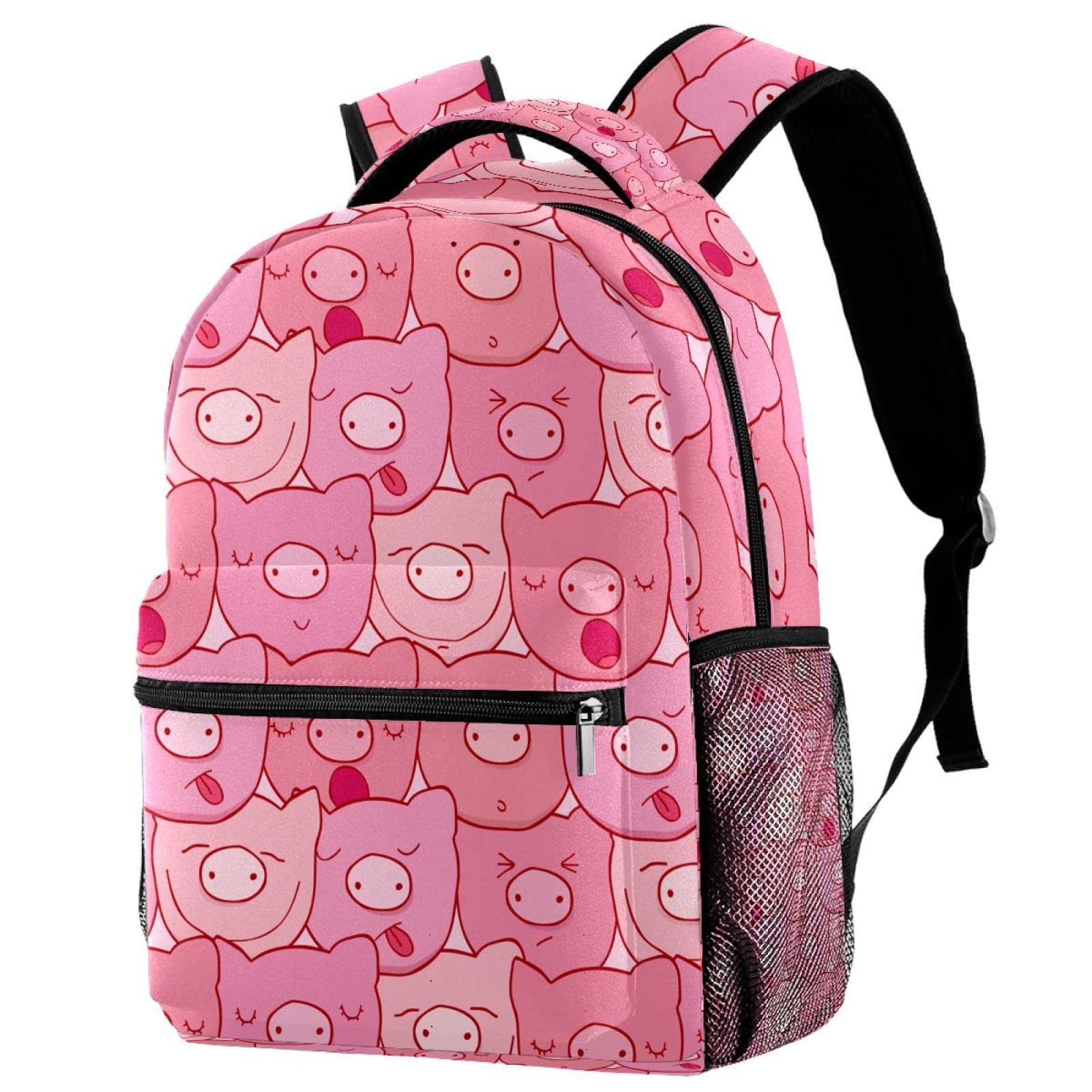 Lightweight Pink Pigs Backpack for Women & Men - Durable Daypack Rucksack for School, Travel, Hiking & Everyday Use