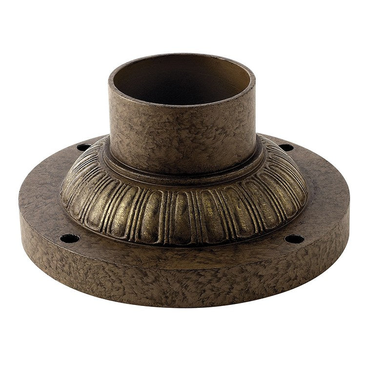 7 Inch Aluminum Decorative Pier Mount Base - Heavy Duty Outdoor Light Fixture Post for Garden, Pathway, and Driveway Lighting