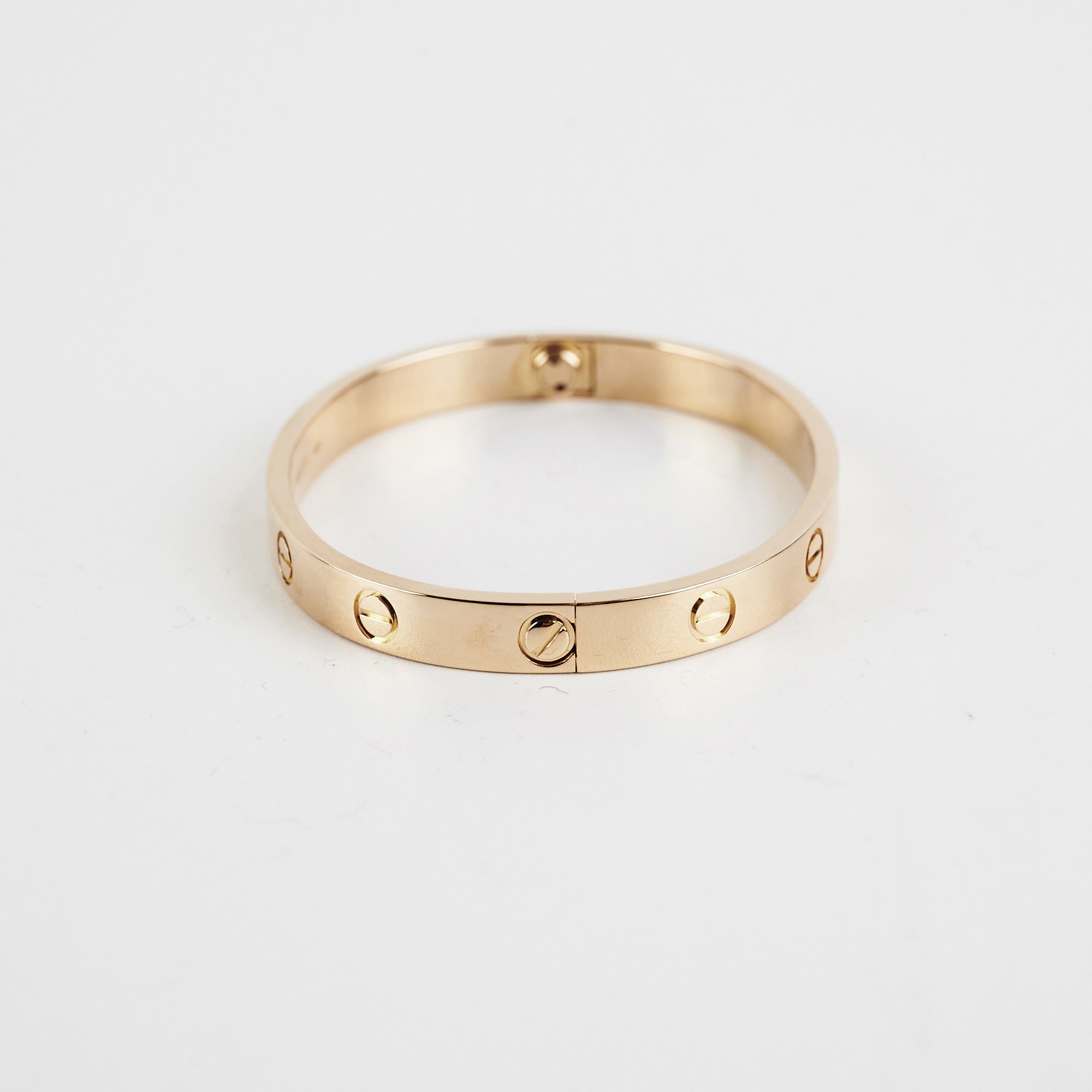 Cartier Love Bangle 16 Pink Gold - Luxury 18K Rose Gold Bracelet for Women, Romantic Gift for Anniversary & Valentine's Day | Perfect for Date Nights & Special Occasions
