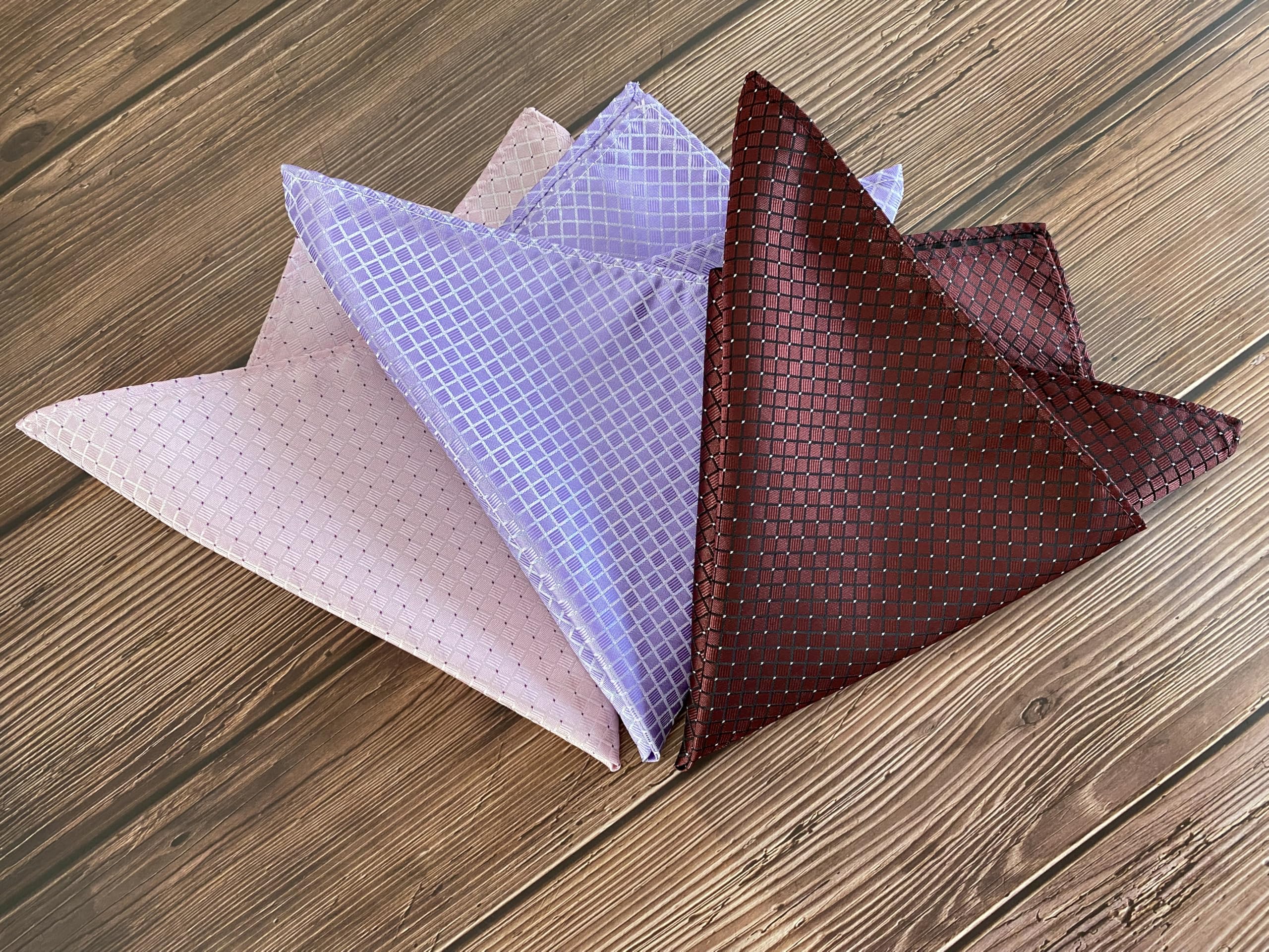 Premium Solid Color Pocket Square Wedding Handkerchief - Silk-Like Fabric with Gift Box - Perfect for Weddings, Prom, Formal Events & Business Attire