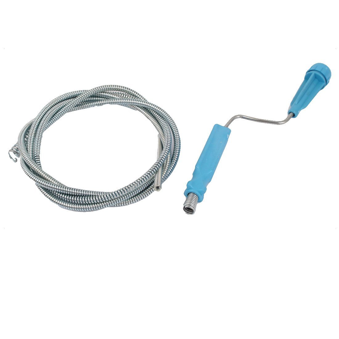 uxcell Toilet Clog Remover - 1.1 Meter Long Drain Snake Auger for Plumbing - Perfect for Clearing Stubborn Blockages in Home Bathrooms & Commercial Restrooms