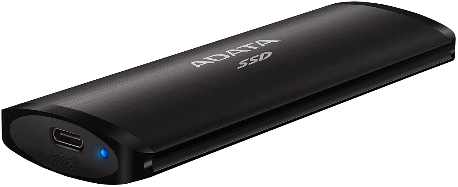 ADATA SE760 2TB External SSD - USB 3.2 Gen 2 Portable Solid State Drive with USB-C, Up to 1000MB/s Read Speed, Compact & Durable for PC, Mac, Gaming, Photography & Video Editing (Black)