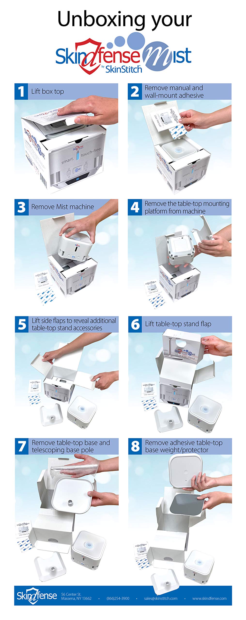 SkinDfense Mist Smart Surface & Smartphone Sanitizer Spray Machine – Portable Touchless Disinfectant Spray – Automatic Nano Cleaning Mist with Tabletop Stand – Ideal for Home, Office & Travel Use