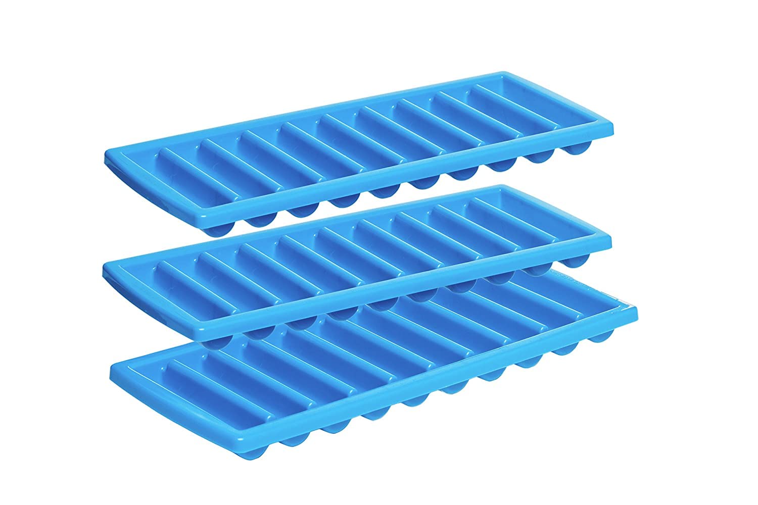 PREPWORKS by Progressive Icy Bottle Stick Trays - Set of 3, Silicone Ice Cube Tray for Cylinder Ice Cubes, Perfect for Cocktails, Whiskey & Cold Drinks