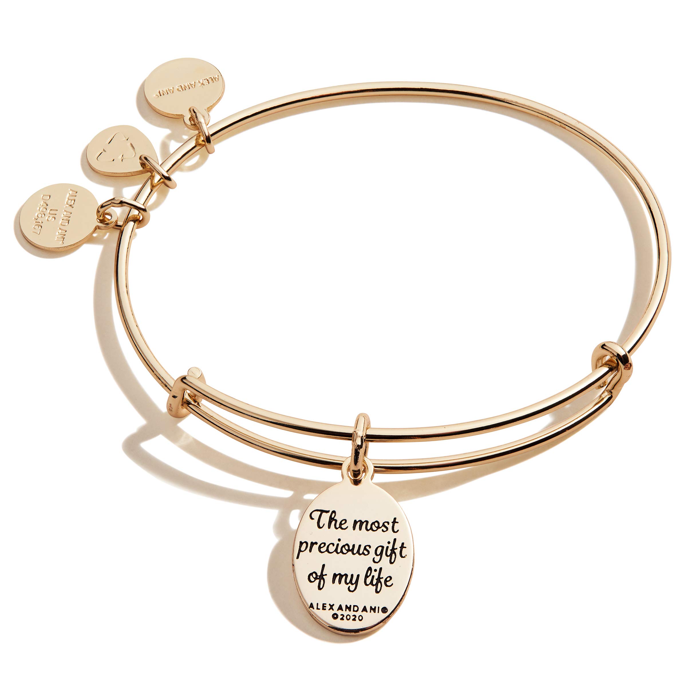 Alex and Ani Daughter Bracelets - Sterling Silver Adjustable Charm Bracelet for Women & Girls | Perfect for Birthdays, Mother's Day & Family Gifts