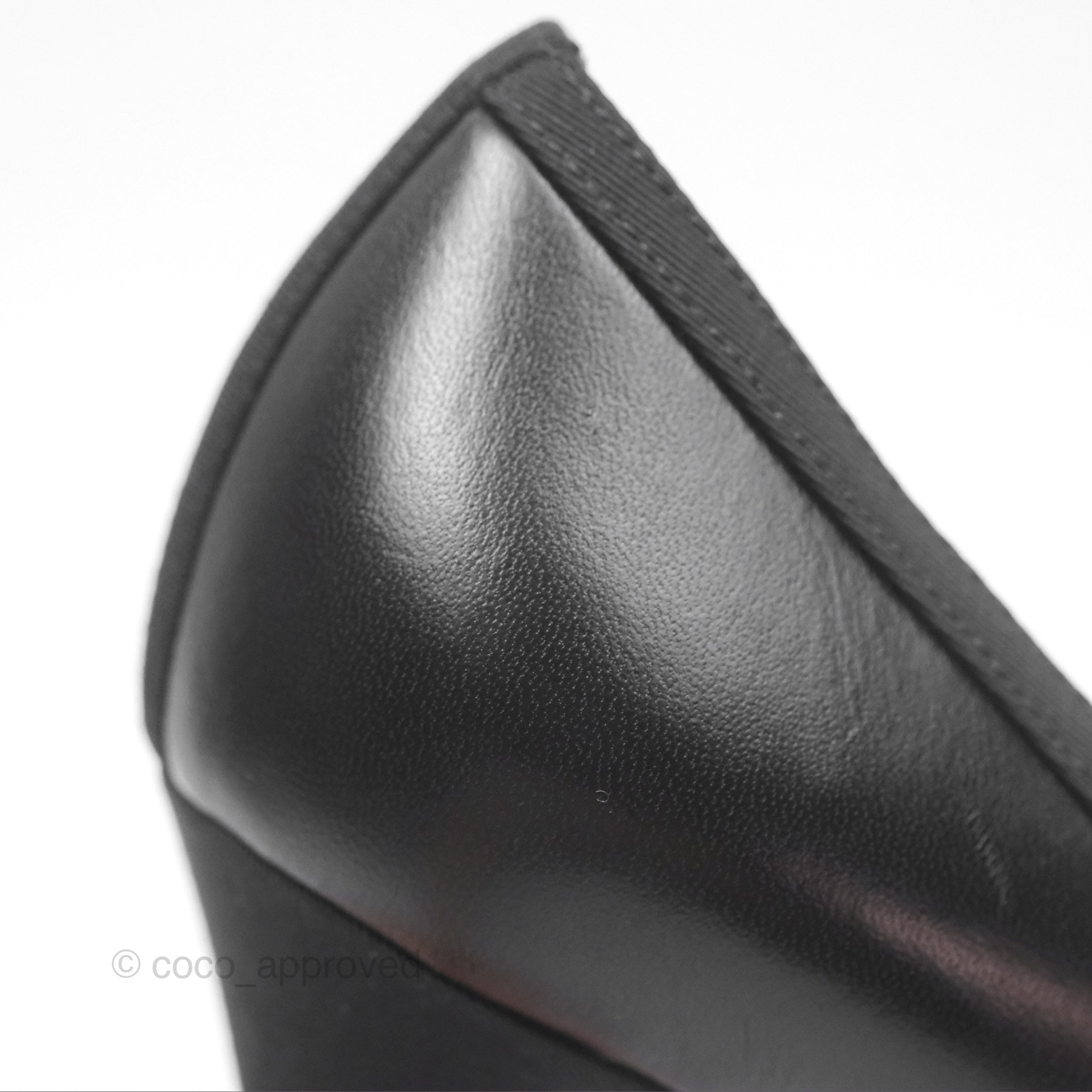 Chanel Classic CC Black Lambskin Heels Women's Size 39.5 - Luxury High Heel Pumps for Evening Parties & Formal Events