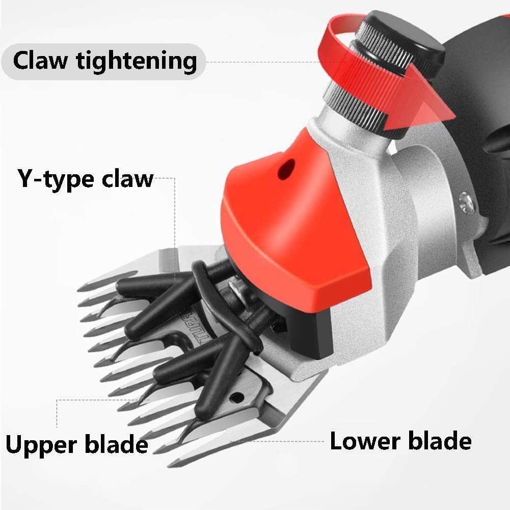 750W Professional Electric Sheep Shears - Heavy Duty Animal Grooming Clippers with 6 Speed Settings for Sheep, Goats, Alpacas - Perfect for Farm Shearing, Wool Harvesting & Pet Grooming