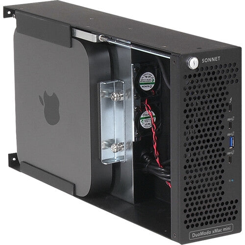 Sonnet DuoModo xMac mini Echo III Rackmount System - Secure Rack Mount Enclosure for Mac Mini with Cooling Fans | Perfect for Studio, Server Room & Data Center Installations