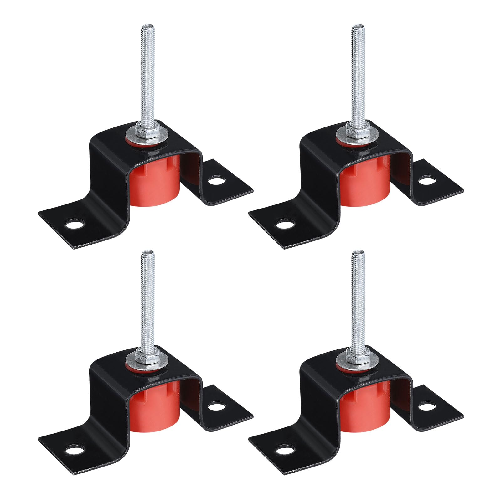 uxcell 4 Pack Wall Mount Vibration Isolator Hangers - Shockproof Damping Mount for HVAC, Air Conditioners, Home Theater Systems - Reduce Noise & Vibration in Residential & Commercial Spaces