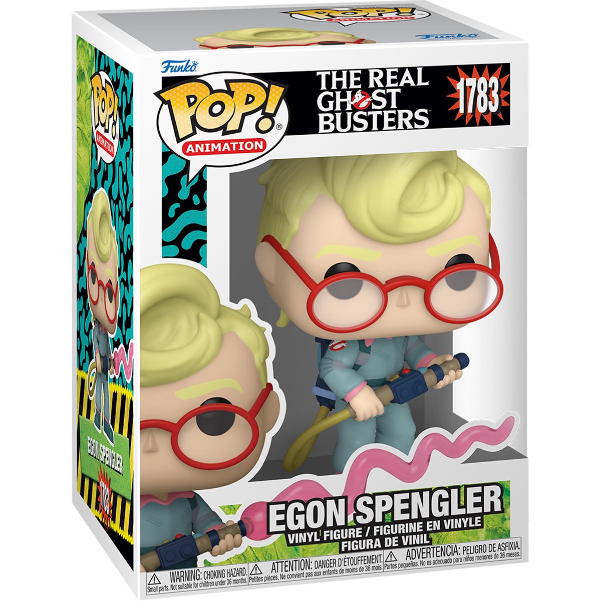 Ghostbusters Egon Spengler Funko Pop! Vinyl Figure #1783 - Collectible Toy for Movie Fans, Perfect for Display & Gifts