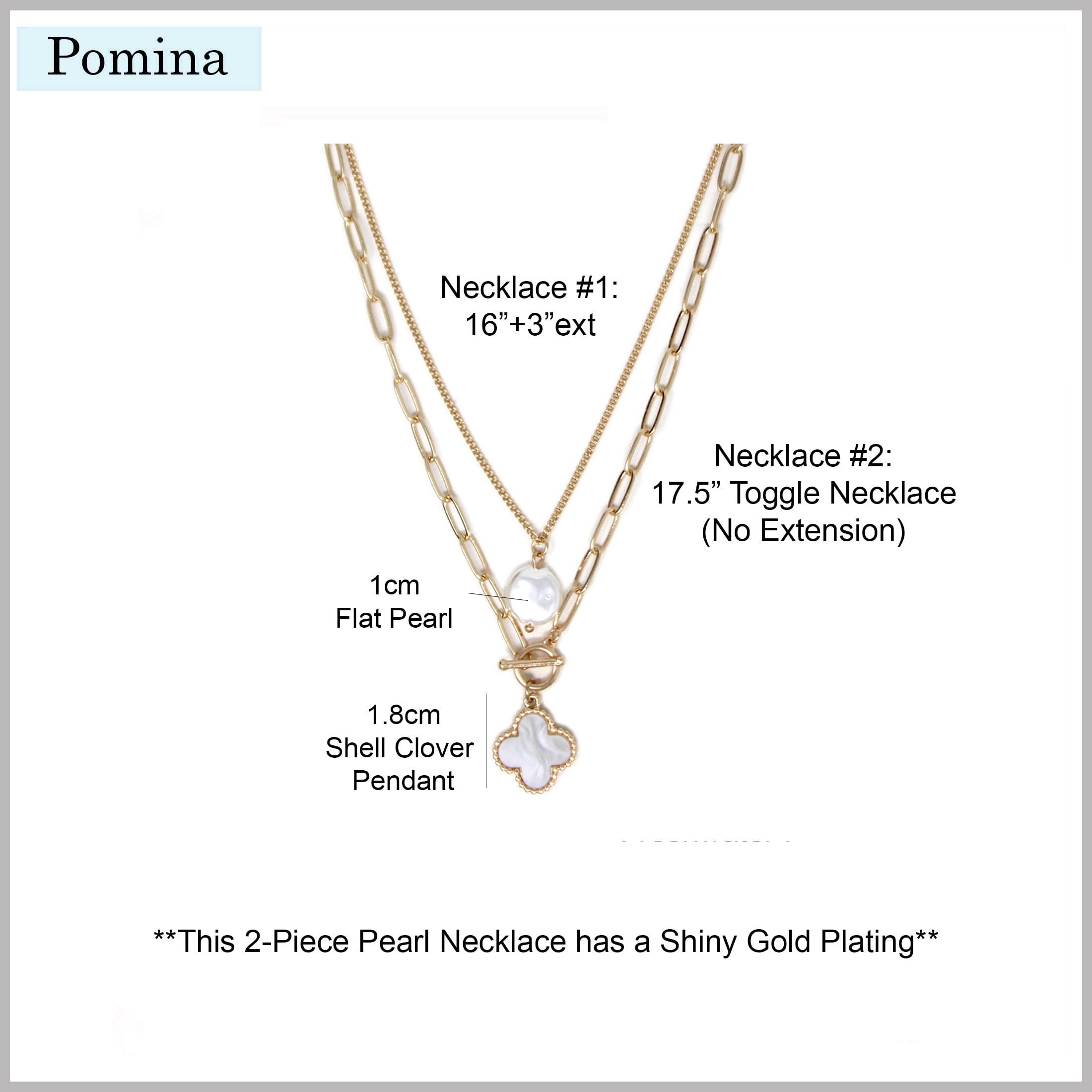 POMINA Chunky Coin Fashion Gold Necklace for Women - Trendy Statement Toggle Necklace with Antique Gold Coin Pendant & Thick Link Chain - Perfect for Layering, Everyday Wear, and Special Occasions