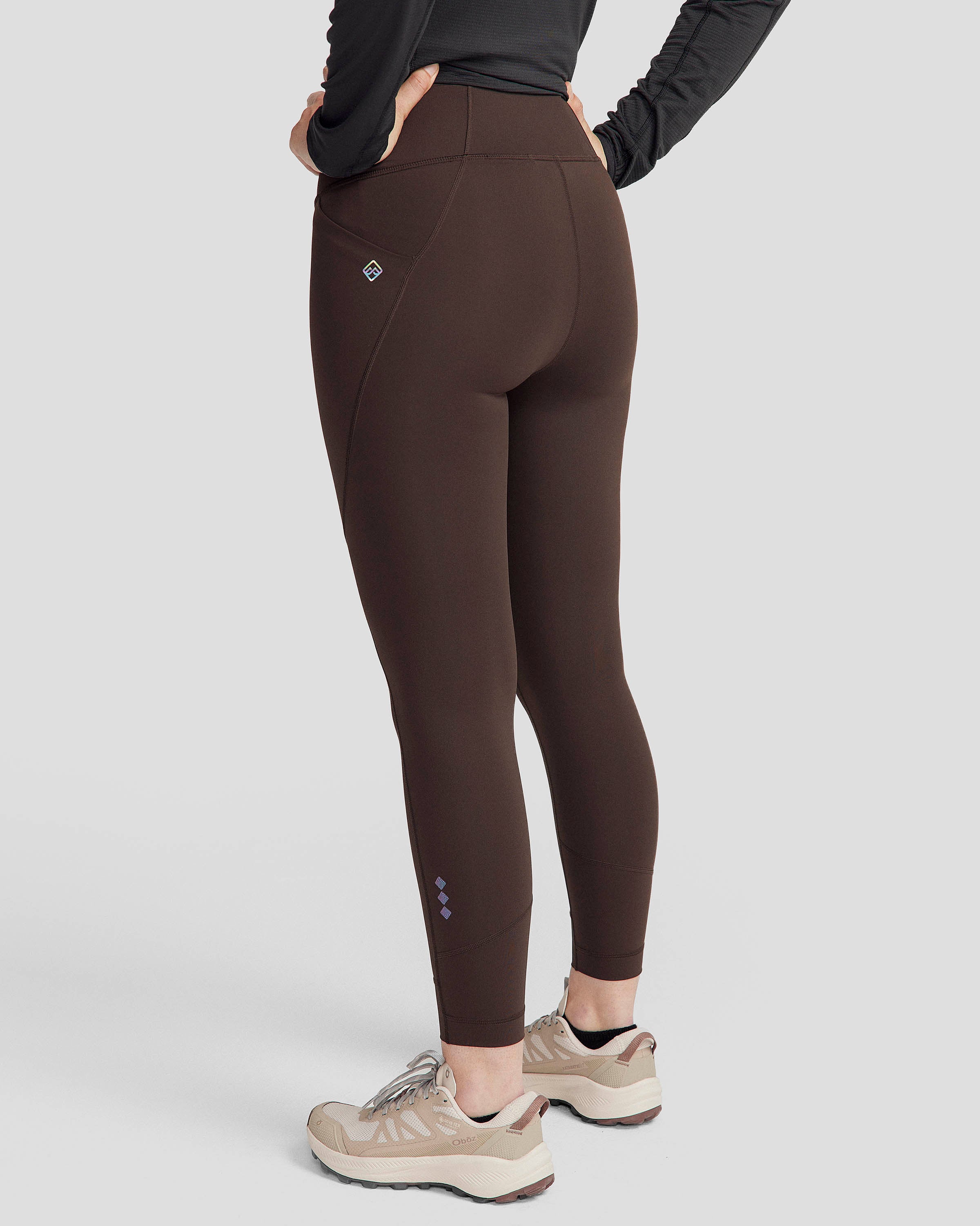 Women's High Waist Seeker 7/8 Leggings - Cold Brew Color - Yoga, Running & Workout Leggings for Women - Perfect for Gym, Pilates & Everyday Wear
