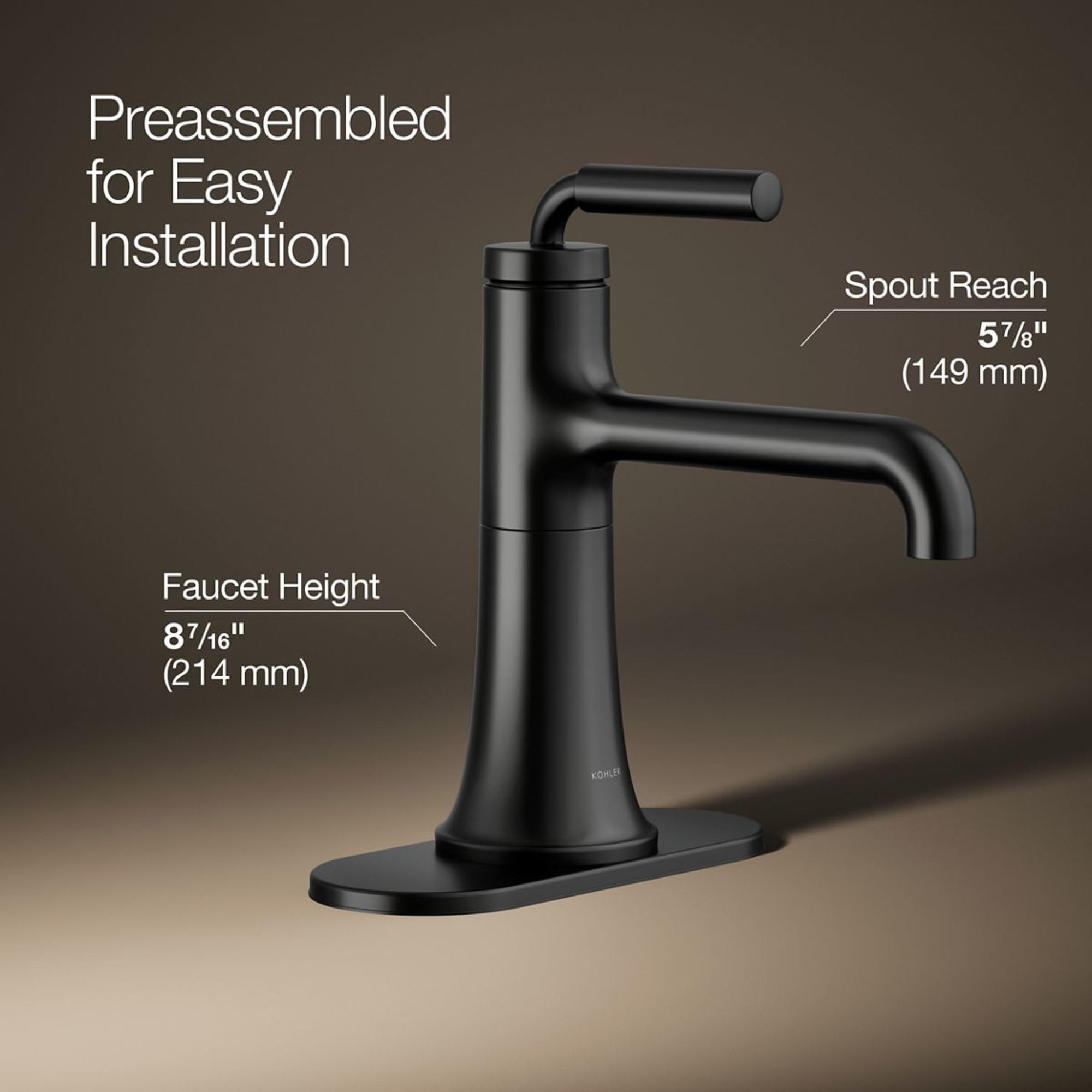 Tone Single-Handle Bathroom Sink Faucet 1.2 GPM - Water-Saving Modern Design for Bathroom Vanity & Powder Room Installation