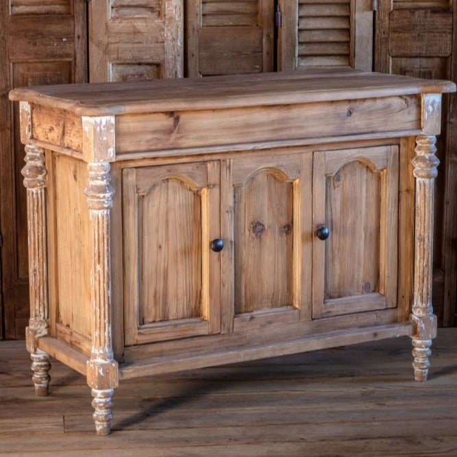 Hannink Bistro Cabinet - Rustic Wood Kitchen Storage Buffet Sideboard with 2 Doors & 2 Drawers - Perfect for Dining Room, Living Room, or Entryway Organization