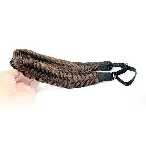 Elegant Fishtail Braided Headband - Stretchy Elastic Hair Accessory for Women & Girls - Perfect for Weddings, Parties, and Everyday Wear