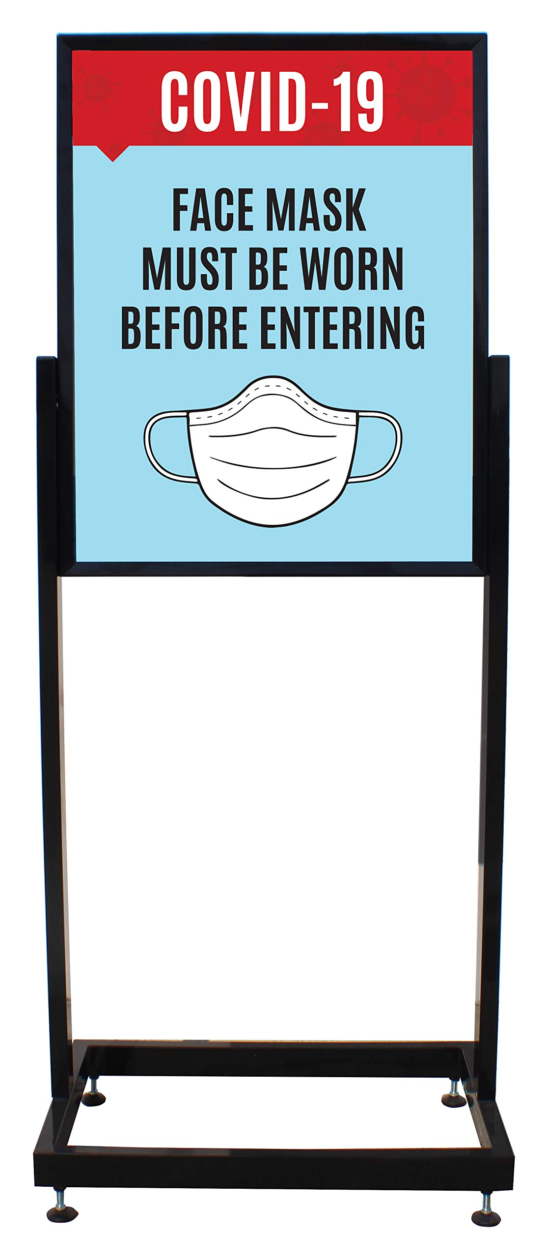 Face Mask Stand - Heavy Duty Floor Standing Display for Retail Stores & Public Spaces - Perfect for Mask Storage & Organization in Clinics, Salons, and Offices