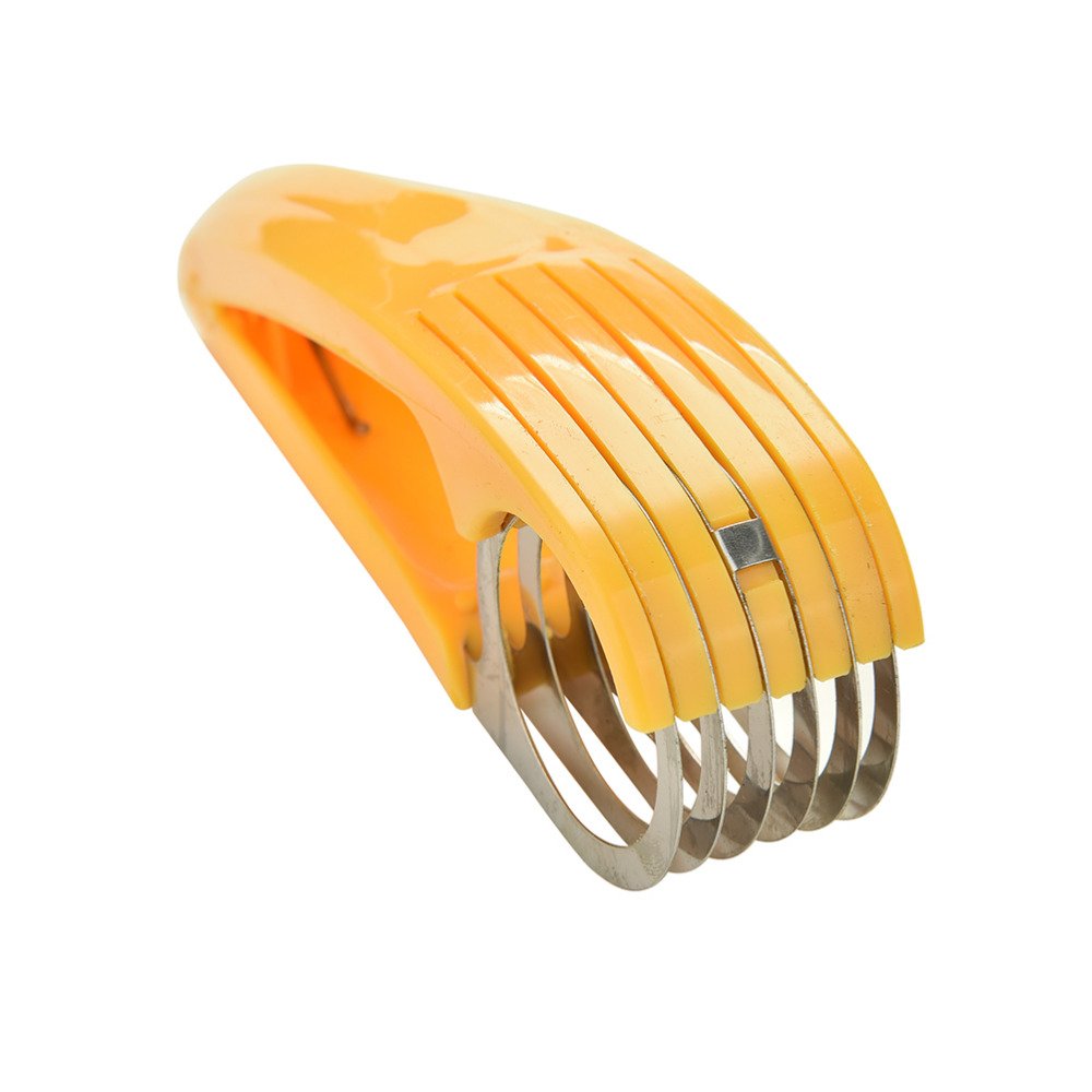 Funnytoday365 Stainless Steel Banana Slicer - Kitchen Fruit Cutter Tool for Banana, Cucumber, Sausage & Salad Prep - Perfect for Smoothies, Fruit Platters & Meal Prep