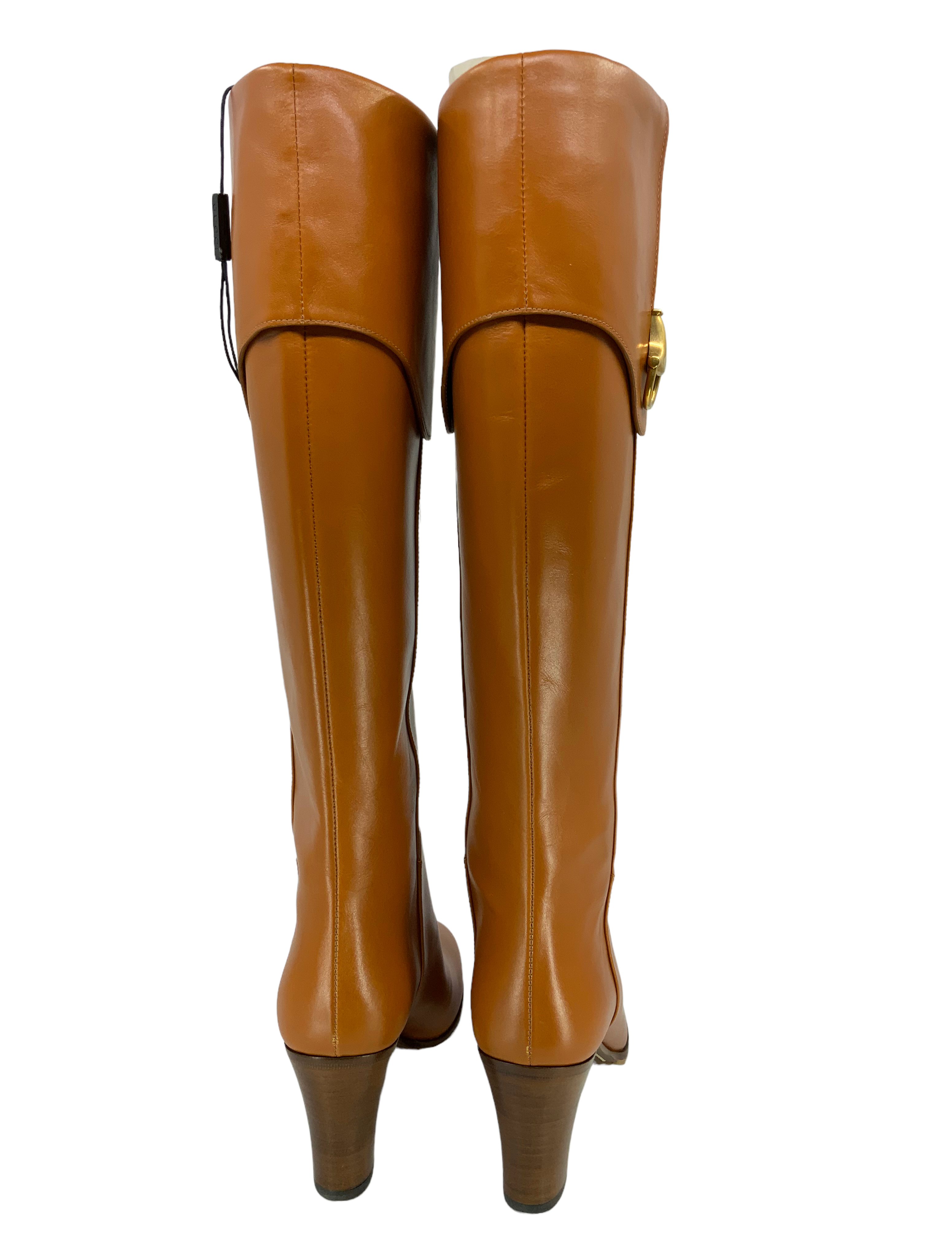 Authentic GUCCI Horsebit Leather Knee High Boots Women's Size 7.5 (US) - New Luxury Fashion Boots for Party, Office & Winter Outfits