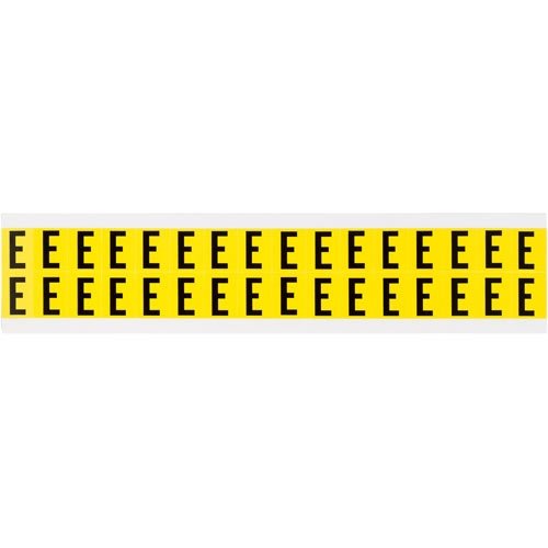 Brady 3420-E 34215 34 Series Indoor Number and Letter Cards - Pack of 50 | Durable Office & Warehouse Labeling for Organization & Safety
