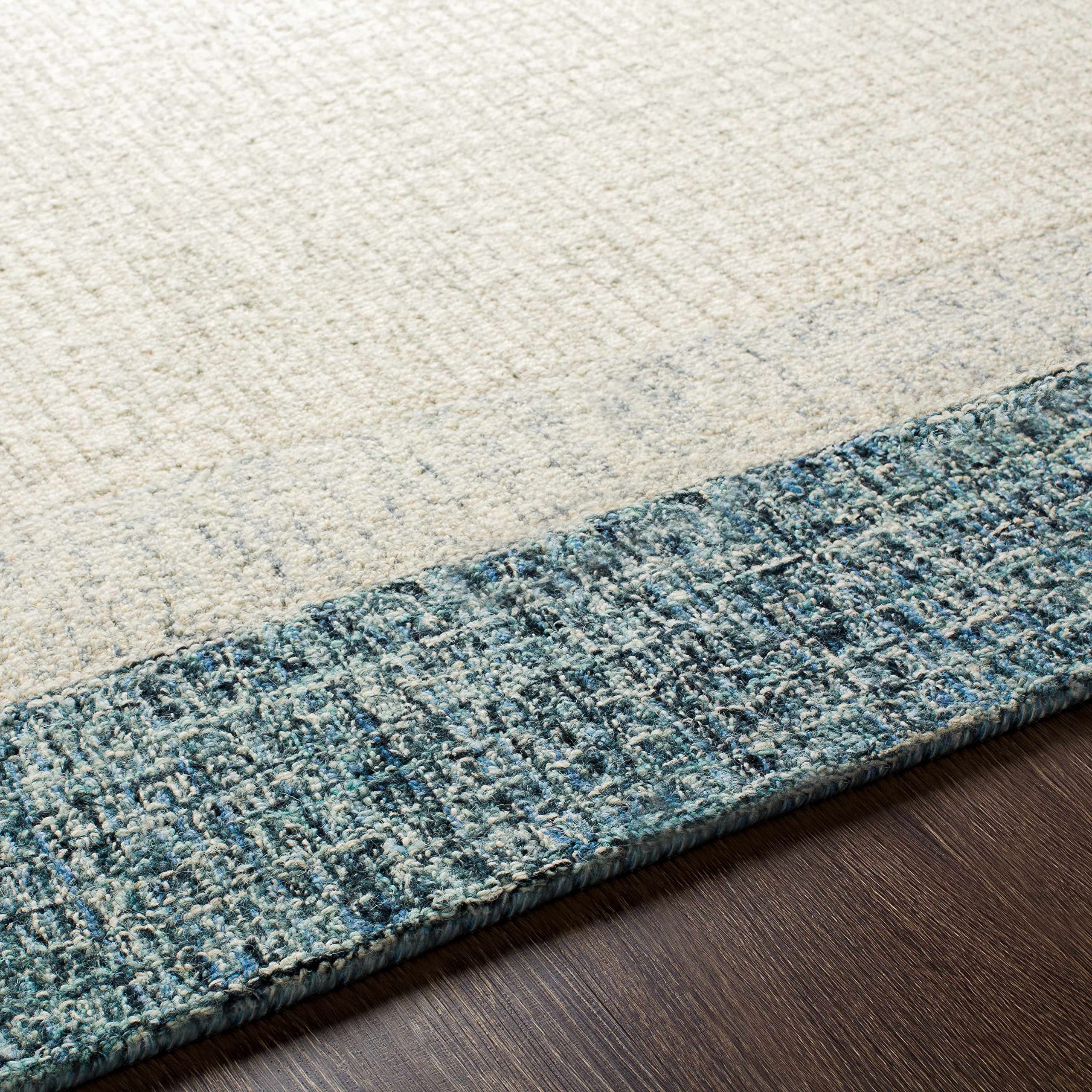 Premium Hauteloom Kuruman Wool Area Rug 12' x 15' - Soft Beige & Gray Modern Design for Living Room, Bedroom - Perfect for Cozy Home Decor & High-Traffic Areas