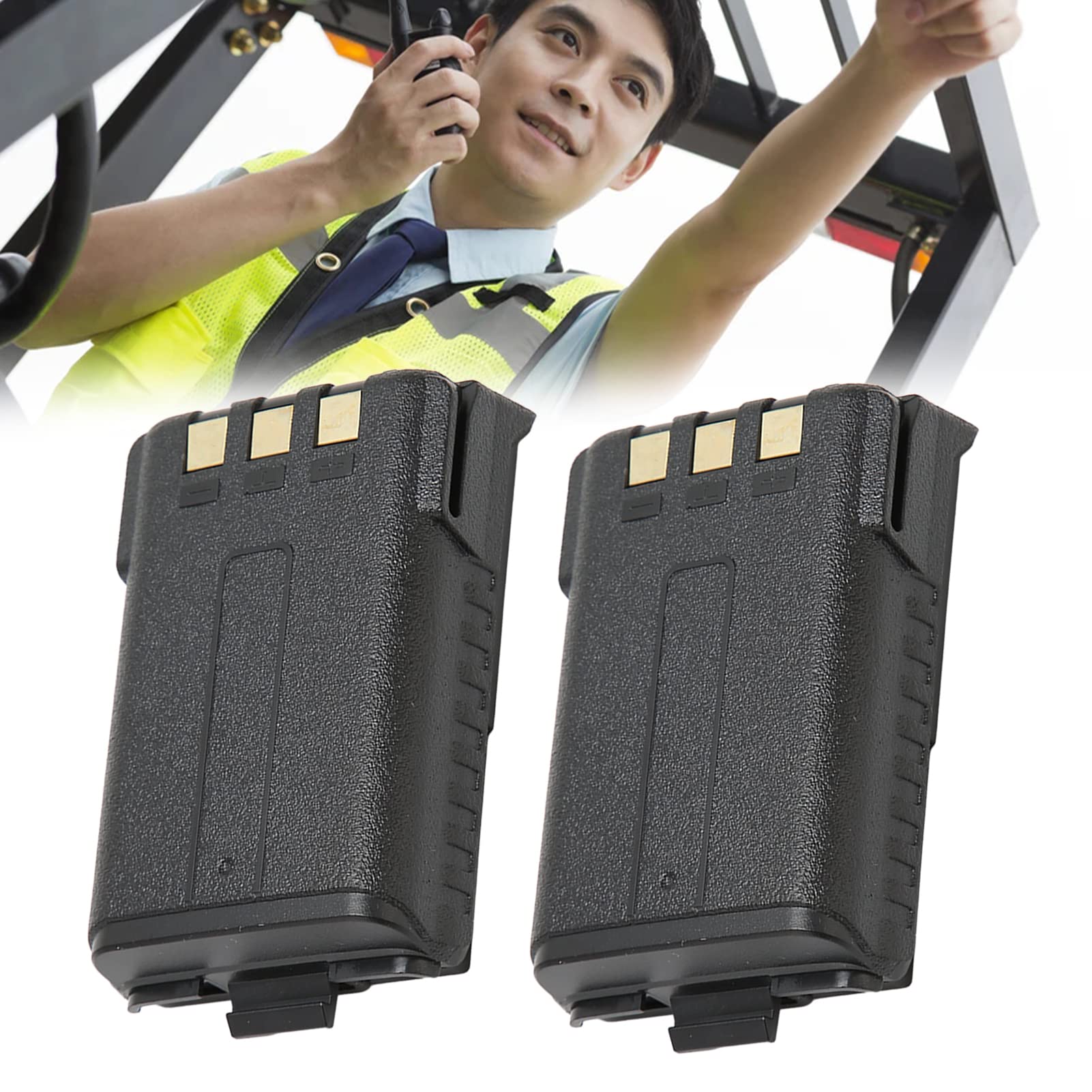7.4V 3800mAh Baofeng UV5R Replacement Battery - High Capacity Talkie Battery Pack for Baofeng UV5R 1/2/3 Two Way Radios | Perfect for Outdoor Adventures, Emergency Communication & Ham Radio Enthusiasts