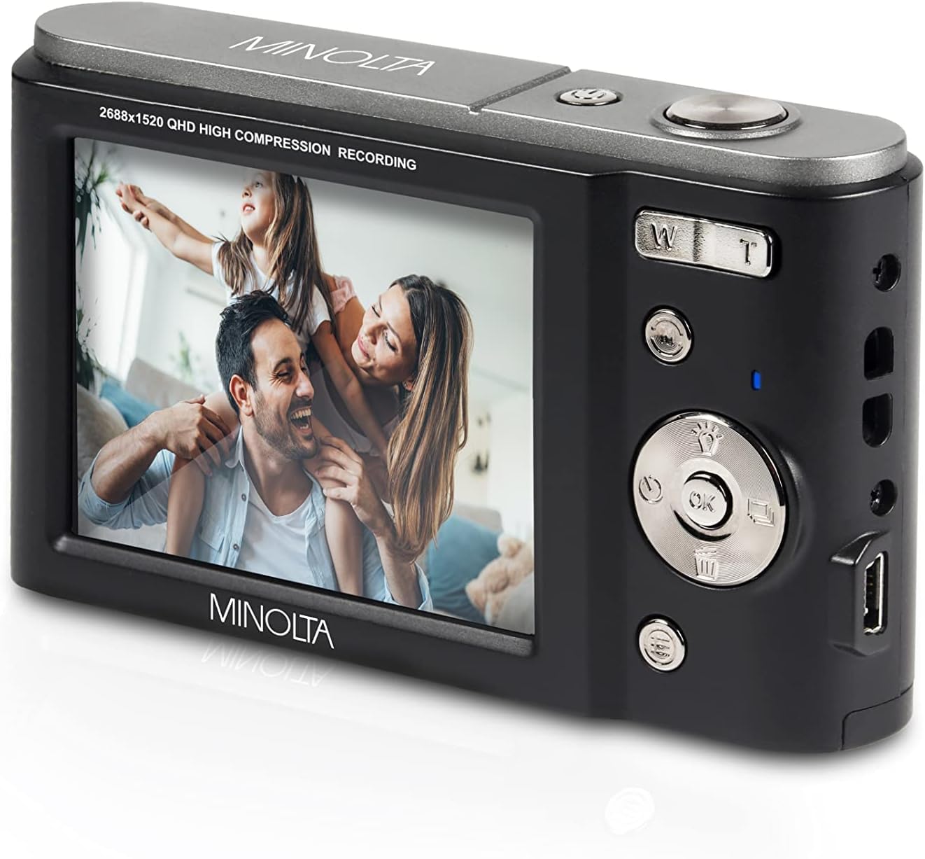 Minolta MND20 44MP Digital Camera - 2.7K Ultra HD Video, 3.0