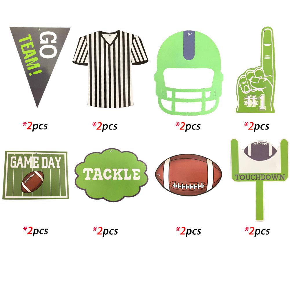 30-Piece American Football Hanging Swirl Decorations - Football Game Day Party Supplies for Home, Stadium & Tailgating | Sport Themed Decor for NFL Parties, Super Bowl Events & Fan Gatherings