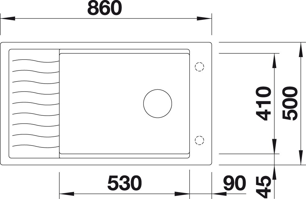 BLANCO Elon XL 8 S Undermount Kitchen Sink - Premium Silgranit PuraDur Material in Champagne Color | Perfect for Modern Farmhouse & Contemporary Kitchen Designs