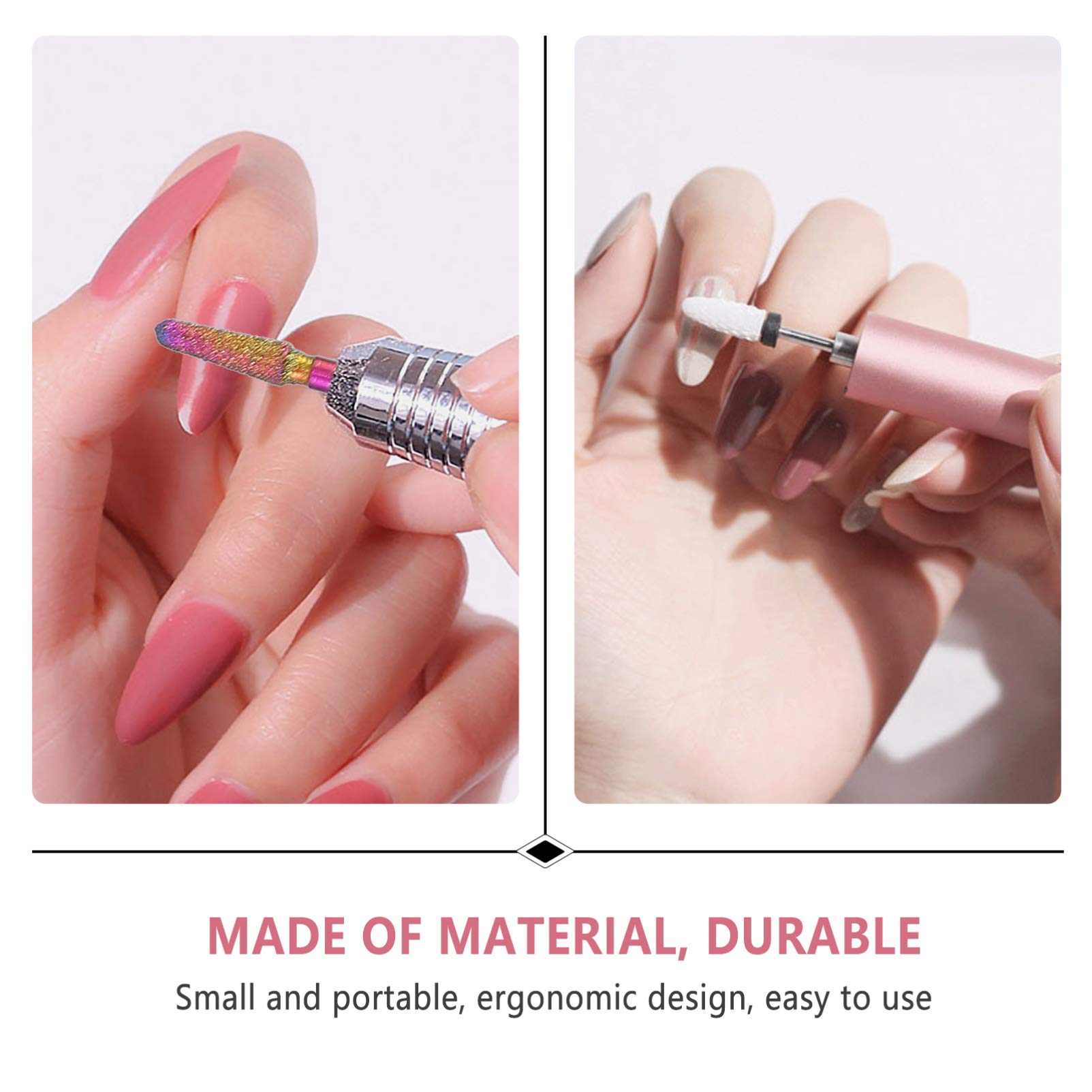 Minkissy Electric Nail Drill Kit with Diamond Tip Bits - Professional Manicure Tool Set for Nail Polish, Filing & Grinding | Portable Nail Care for Home & Salon Use