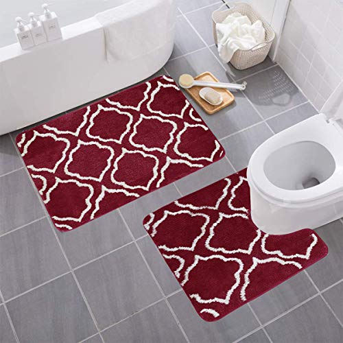2 Piece Geometric [Burgundy]