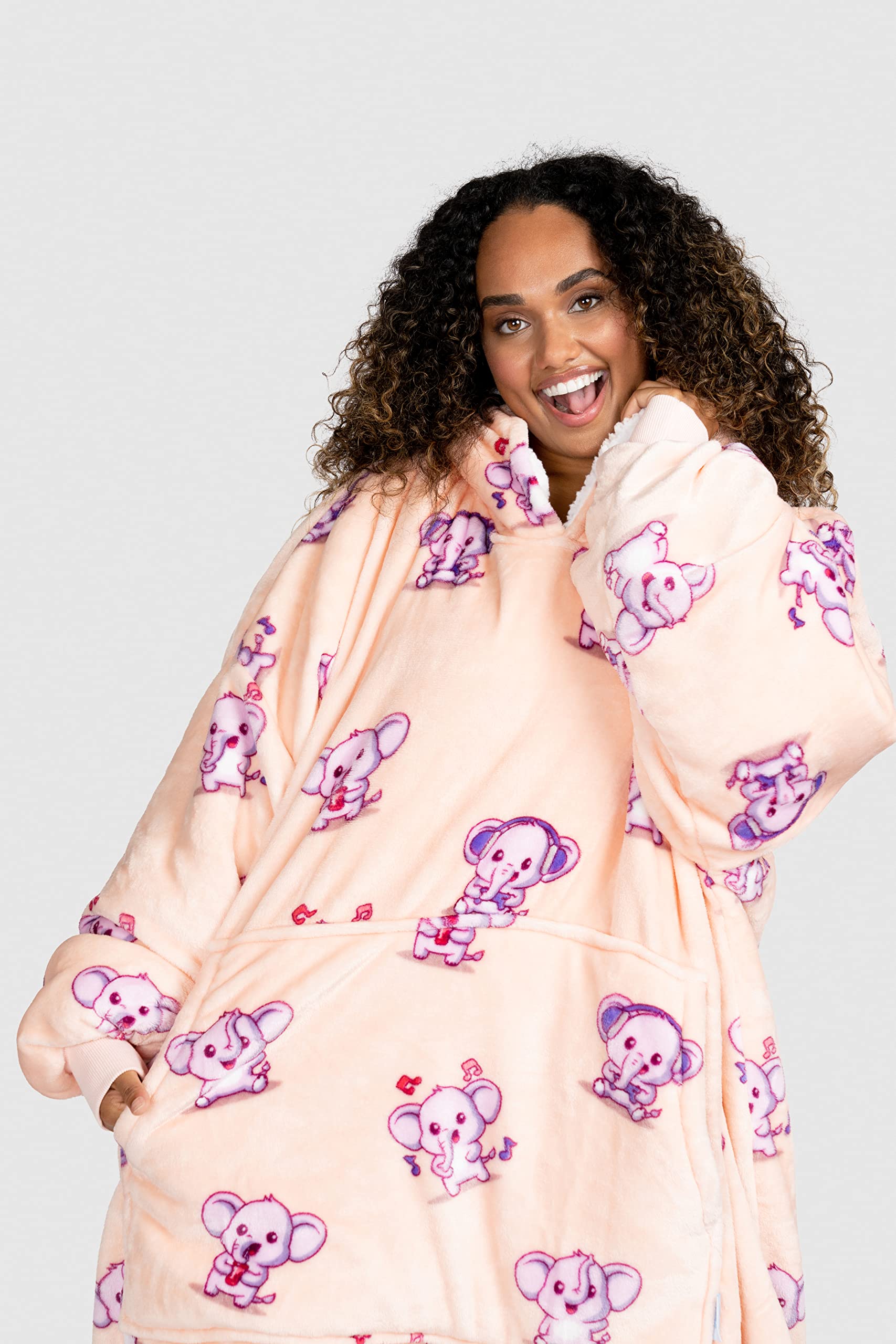 Premium Wearable Blanket Hoodie for Adults - Soft & Cozy Sherpa Oversized Hoodie Blanket for Women & Men | Perfect for Lounging, Netflix Nights & Cold Weather Comfort