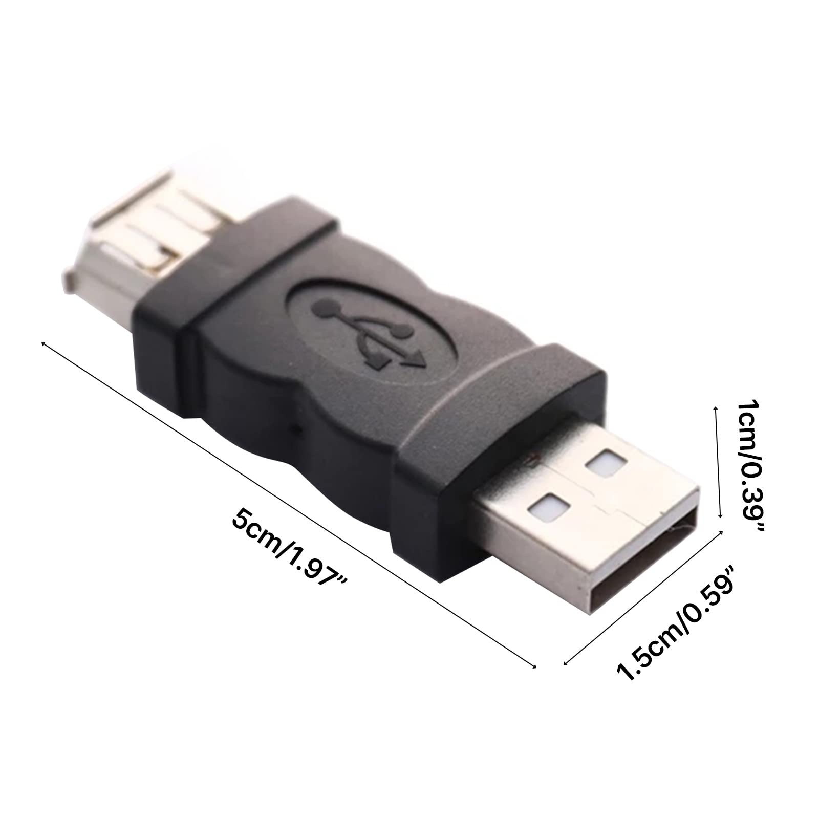 FireWire 6-Pin to USB 2.0 Adapter Converter - Female 1394 to Male USB for Cameras, Printers, Scanners - Plug & Play, No Driver Needed - Perfect for Video Editing & Legacy Device Connectivity