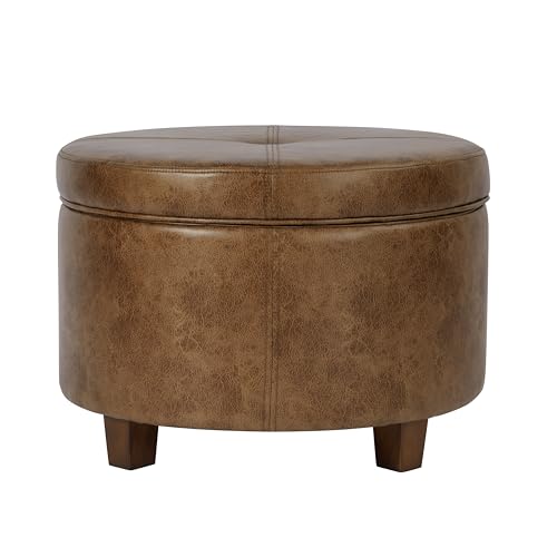 Distressed Brown Faux Leather