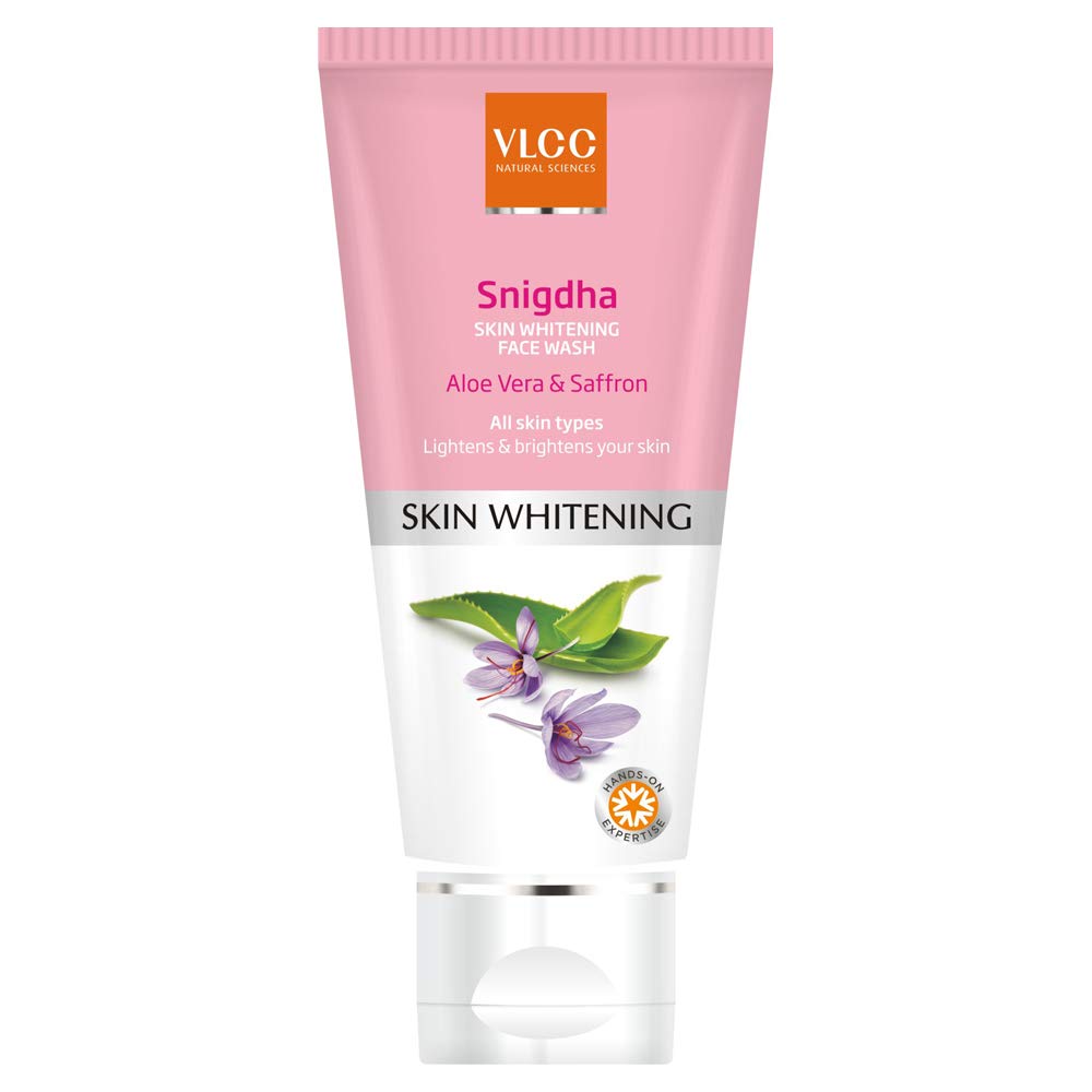 VLCC Snigdha Skin Whitening Face Wash - Brightening & Glow Boosting Cleanser for Fair & Radiant Skin - 100ml - Perfect for Daily Skincare Routine & Dark Spot Reduction