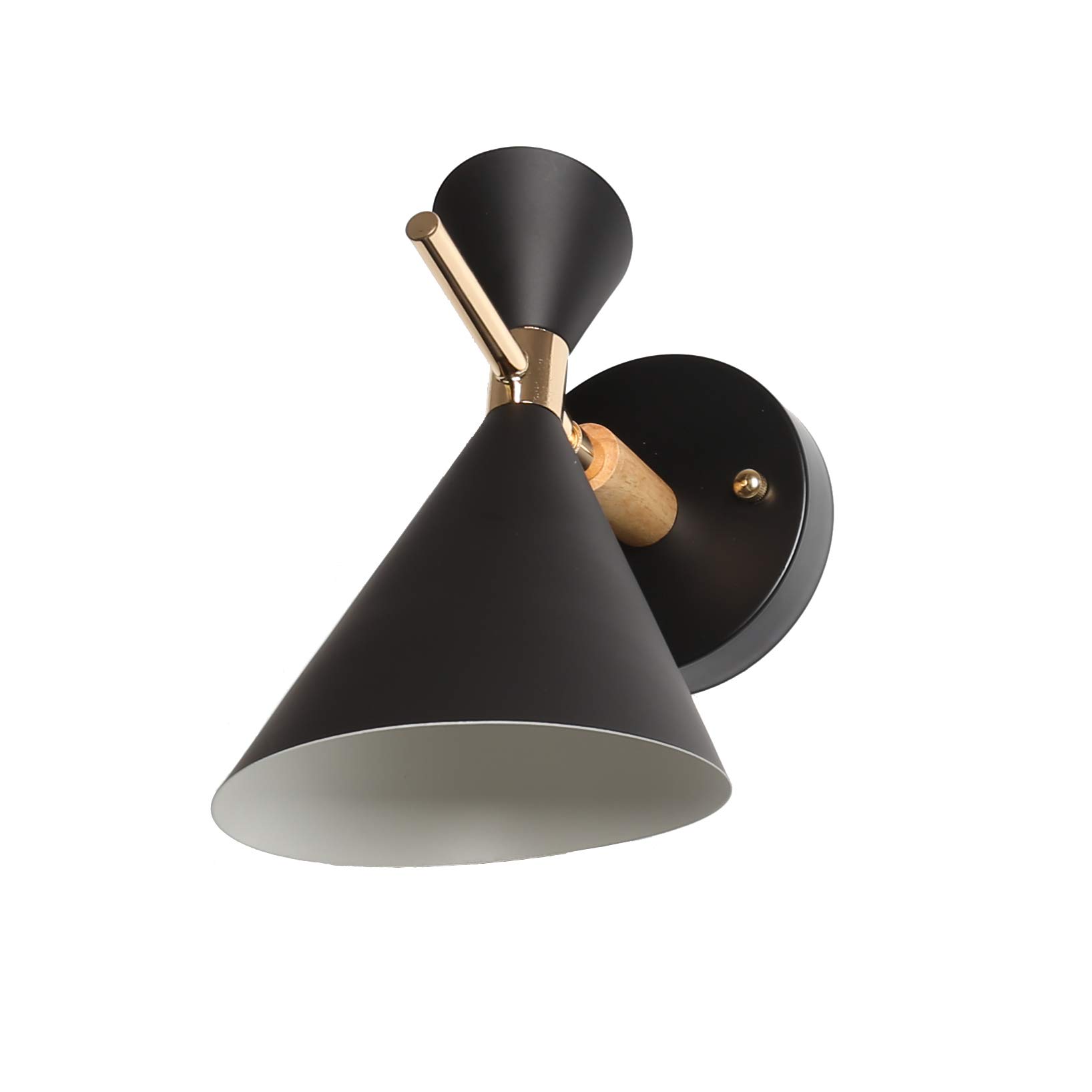 Modern LED Wall Sconce - Adjustable Up/Down Lighting Metal Wall Lamp for Bathroom, Staircase, Bedroom - Perfect for Homes, Restaurants, Coffee Shops & Offices (Black) - Create Ambient Lighting for Relaxation & Decor