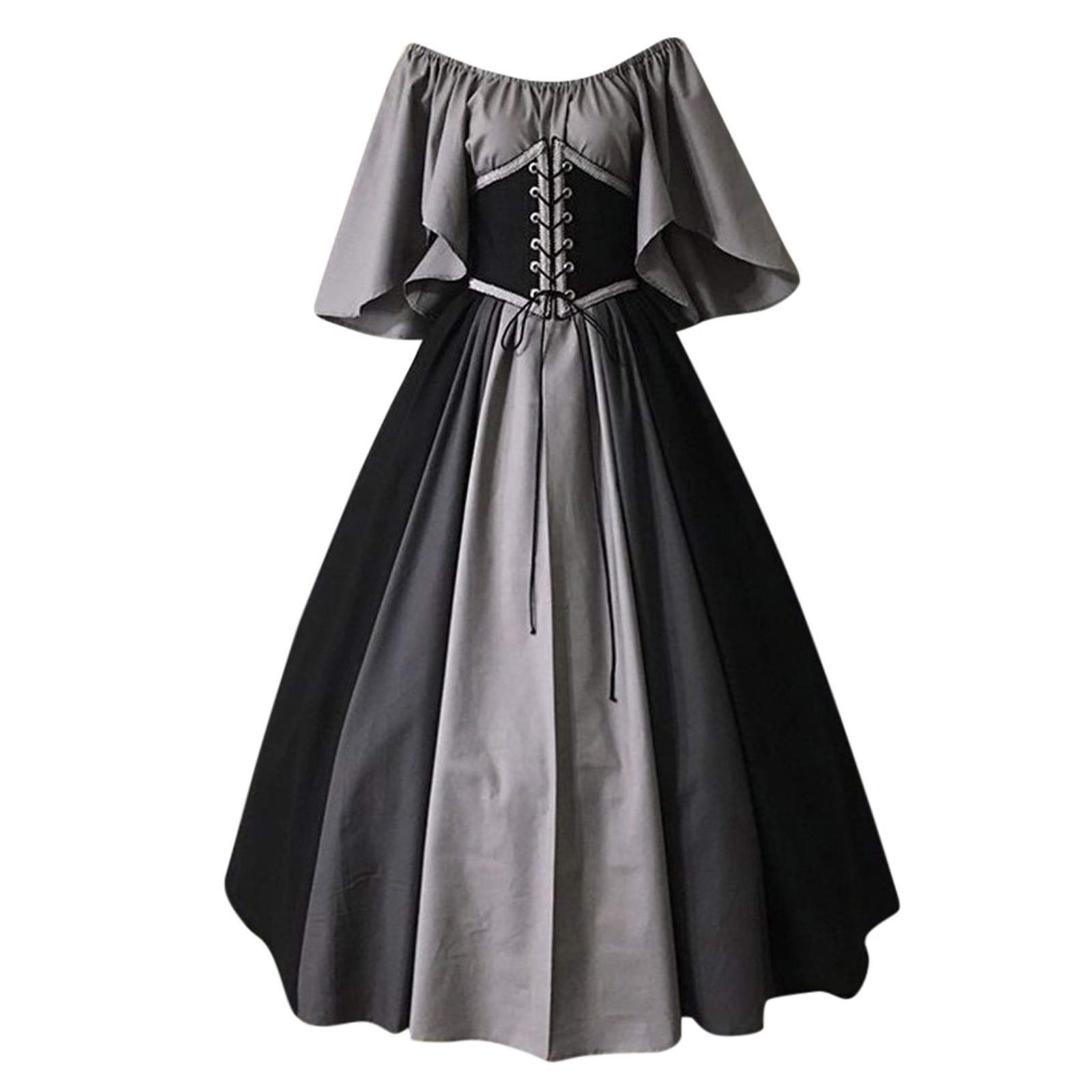 Vintage Cosplay Gown - Elegant Long Formal Evening Party Dress for Women | Comfortable Women's Fashion Dress | Perfect for Halloween Costume, Prom Night & Special Occasions