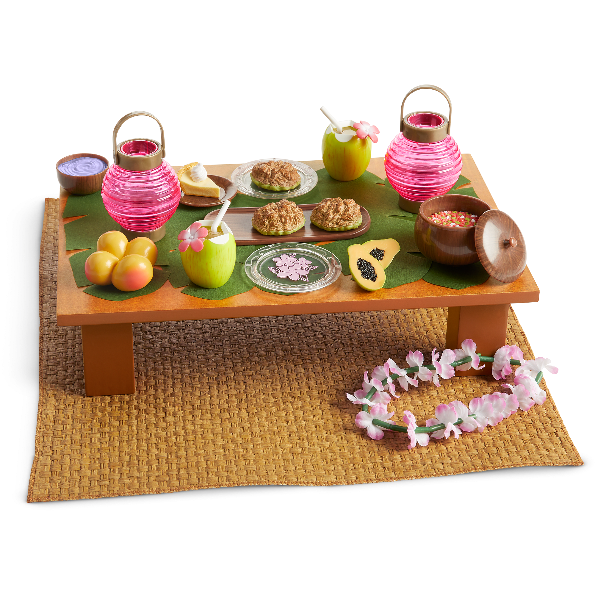 Nanea's Luau Set for 18 Inch Dolls - Authentic Hawaiian Outfit for Historical Character Dolls | Perfect for Playtime, Collecting & Hawaiian Themed Parties