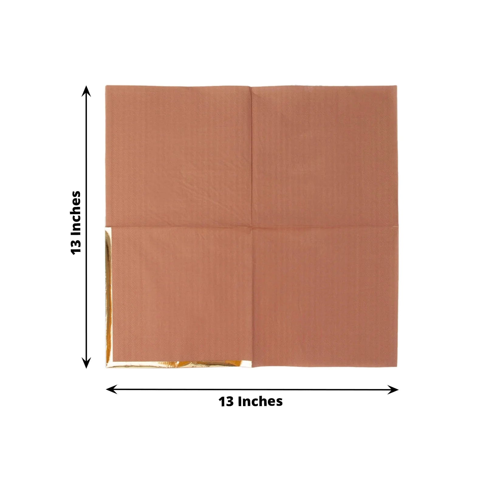 50 Pcs 2-Ply Premium Cocktail Napkins with Elegant Gold Rim - Perfect for Dinner Parties, Weddings & Special Events