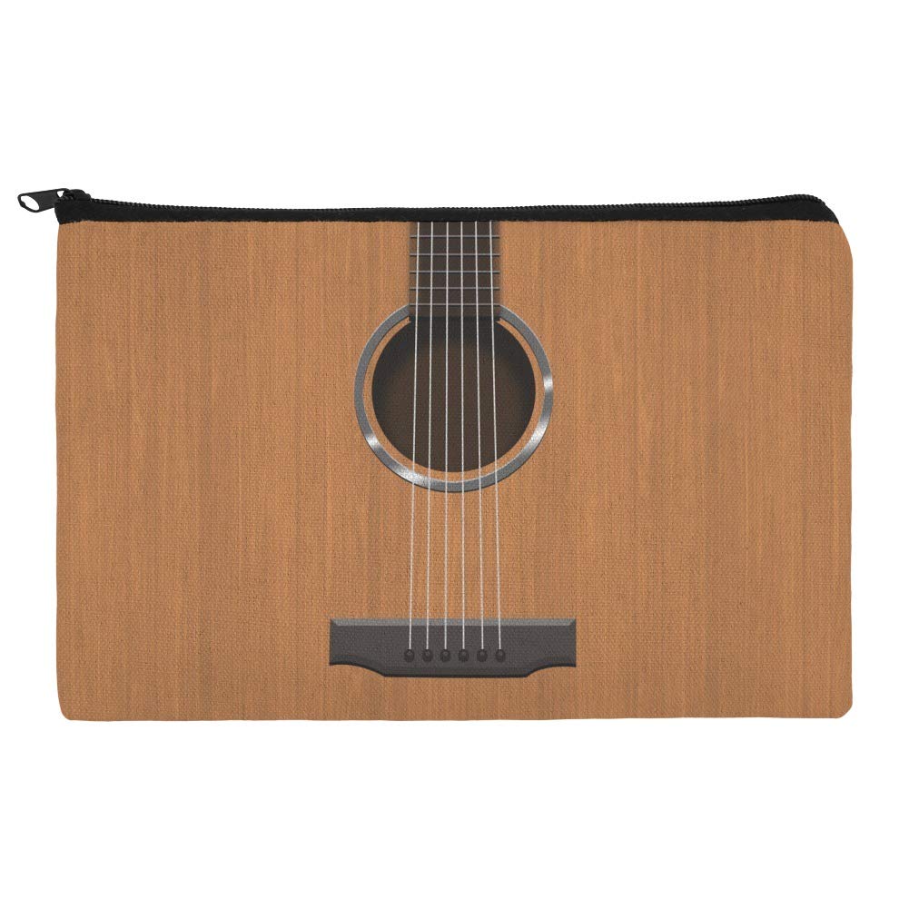 Premium Acoustic Guitar Strings & Pencil Pen Organizer - Durable Zipper Pouch Case for Musicians & Students | Perfect for Guitar Accessories Storage & School Supplies Organization