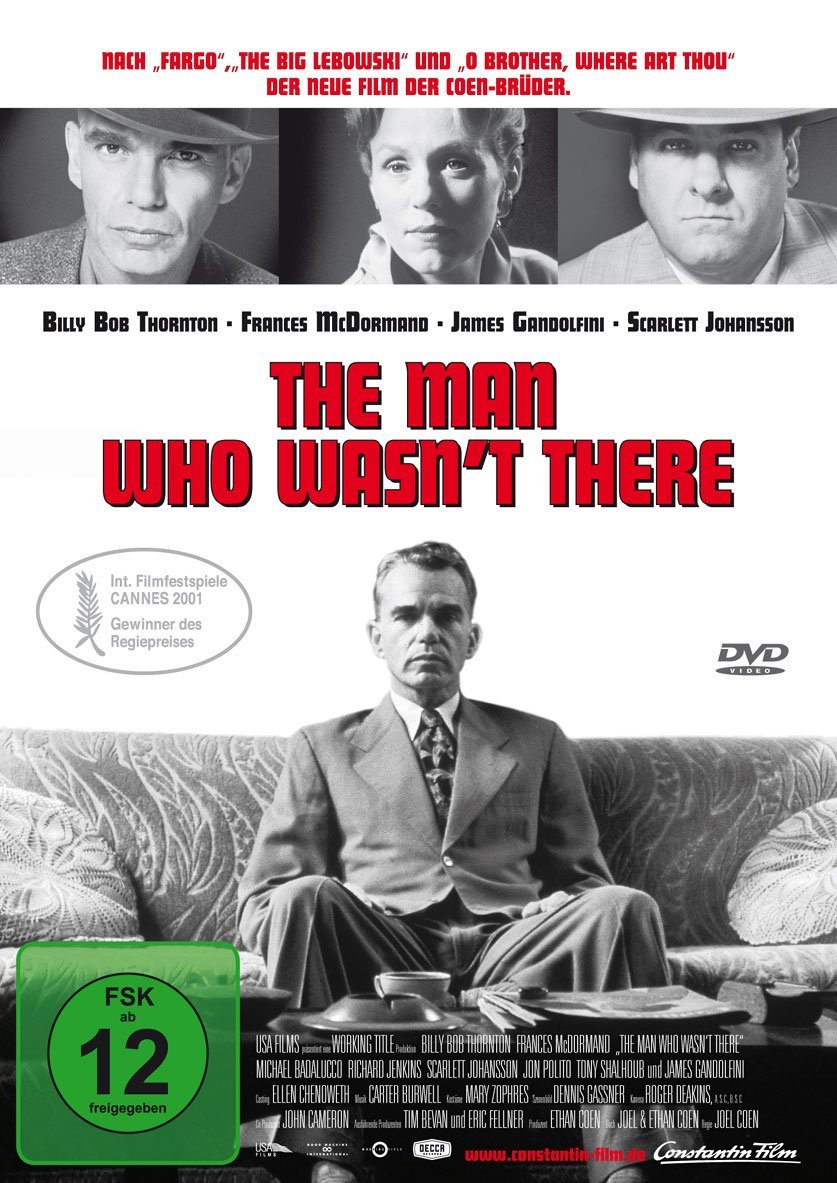 The Man Who Wasn't There (2001) DVD - Crime Drama Film Starring Billy Bob Thornton | Perfect for Movie Nights & Film Collections