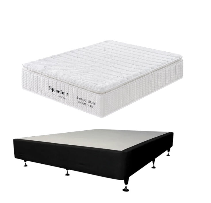 Premium Memory Foam Mattress with Adjustable Base - Queen Size for Back Pain Relief & Better Sleep | Perfect for Bedroom, Guest Room & Apartment