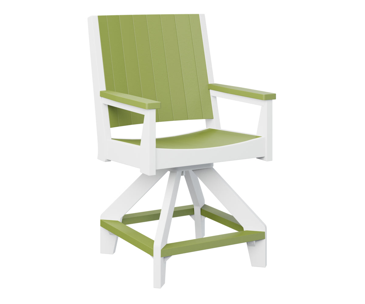 Berlin Gardens Mayhew Swivel Bar Stool - Adjustable Height Counter Chair for Kitchen Island, Breakfast Bar & Home Pub Use